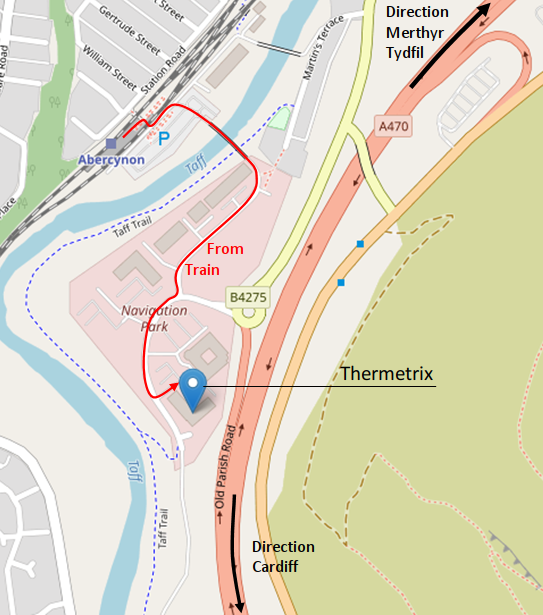 Map showing location of Thermetrix Ltd.
